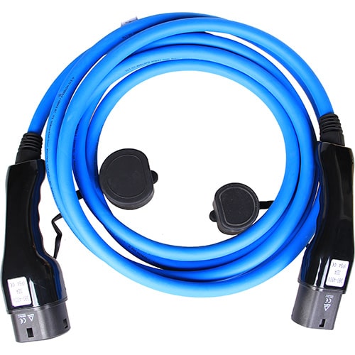 3-EVMOTIONS Gamma Type2 -> Type2 blue (3x32A) Cablu de încărcare EV